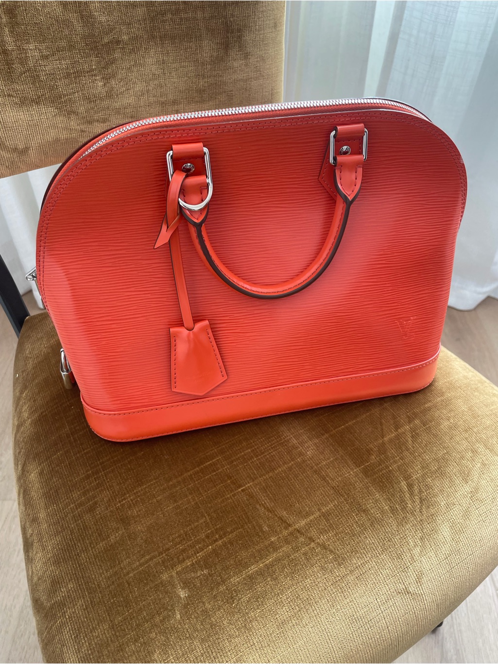 Louis Vuitton Alma Pm Orange Epi Leather